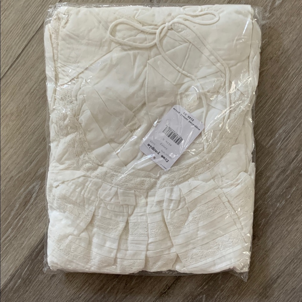 Free People hailey mini dress NWT Ivory White - Picture 10 of 11